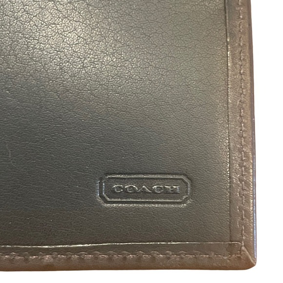COACH Black Leather Card Holder Wallet - Unisex - Picture 4 of 13
